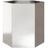 vidaXL Jardinière hexagone 46x40x45 cm acier inoxydable