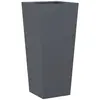 vidaXL Jardinière anthracite 35x35x75 cm acier