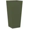 vidaXL Jardinière vert olive 35x35x75 cm acier