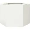 vidaXL Jardinière blanc hexagone 69x60x45 cm acier
