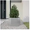 vidaXL Jardinière hexagone 69x60x45 cm acier galvanisé