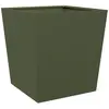 vidaXL Jardinière vert olive 50x50x50 cm acier