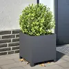 vidaXL Vidaxl Jardinières 2 Pcs Anthracite 40x40x40 Cm Acier