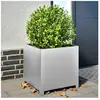 vidaXL Jardinière 50x50x50 cm acier galvanisé