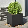 vidaXL Jardinière noir 30x30x30 cm acier