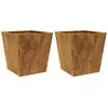 vidaXL Jardinières 2 pcs 40x40x40 cm acier corten