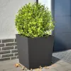 vidaXL Jardinières 2 pcs noir 50x50x50 cm acier