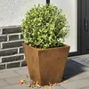 vidaXL Jardinières 2 pcs 30x30x30 cm acier corten