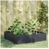 vidaXL Lit surélevé de jardin anthracite 100x100x25 cm acier