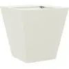 vidaXL Jardinière blanc 30x30x30 cm acier