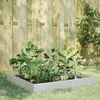 vidaXL Lit surélevé de jardin 100x100x26 cm acier inoxydable