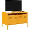 vidaXL Meuble TV jaune moutarde 68x39x43,5 cm acier laminé à froid
