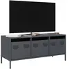 vidaXL Meuble TV anthracite 101,5x39x43,5 cm acier laminé à froid