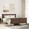vidaXL Cadre de lit métal avec tête de lit et pied de lit 140x190 cm