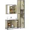 vidaXL Ensemble de meubles de salle de bain 3 pcs chêne sonoma