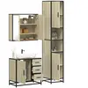 vidaXL Ensemble de meubles de salle de bain 3 pcs chêne sonoma