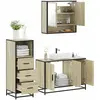 vidaXL Ensemble de meubles de salle de bain 3 pcs chêne sonoma