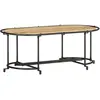 vidaXL Table basse 110x55x40 cm bois de manguier massif brut