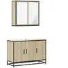 vidaXL Ensemble de meubles de salle de bain 2 pcs chêne sonoma