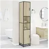 vidaXL Armoire de Salle de Bain chêne Sonoma Bois d'ingénierie métal
