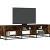 vidaXL Meuble TV chêne fumé 180x40x46 cm bois d'ingénierie