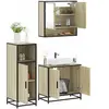 vidaXL Ensemble de meubles de salle de bain 3 pcs chêne sonoma