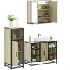 vidaXL Ensemble de meubles de salle de bain 3 pcs chêne sonoma