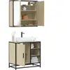 vidaXL Ensemble de meubles de salle de bain 2 pcs chêne sonoma