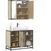vidaXL Ensemble de meubles de salle de bain 2 pcs chêne sonoma