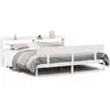 vidaXL Cadre de lit sans matelas blanc 180x200 cm bois massif de pin