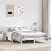 vidaXL Cadre de lit sans matelas blanc 160x200 cm bois de pin massif