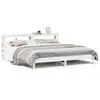 vidaXL Cadre de lit sans matelas blanc 200x200 cm bois massif de pin
