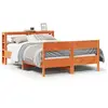 vidaXL Cadre de lit sans matelas cire marron 120x200cm bois pin massif