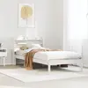 vidaXL Cadre de lit sans matelas blanc 100x200 cm bois de pin massif