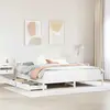 Vidaxl cadre de lit sans matelas blanc 180x200 cm bois massif de pin