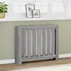 vidaXL Cache-radiateur sonoma gris 104x20x82 cm bois d'ingénierie