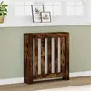 vidaXL Cache-radiateur chêne fumé 78x20x82 cm bois d'ingénierie