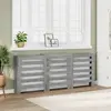vidaXL Cache-radiateur sonoma gris 205x21,5x83,5 cm bois d'ingénierie