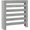 vidaXL Cache-radiateur sonoma gris 78x20x82 cm bois d'ingénierie
