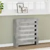 vidaXL Cache-radiateur gris béton 78x20x82 cm bois d'ingénierie