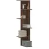vidaXL Étagère d'angle murale chêne marron bois d'ingénierie