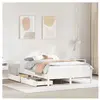 Vidaxl cadre de lit sans matelas blanc 150x200 cm bois de pin massif