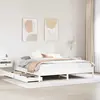 Vidaxl cadre de lit sans matelas blanc 180x200 cm bois massif de pin