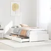 Vidaxl cadre de lit sans matelas blanc 90x190 cm bois de pin massif
