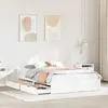 vidaXL Cadre de lit sans matelas blanc 140x190 cm bois de pin massif