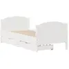 Vidaxl cadre de lit sans matelas blanc 90x190 cm bois de pin massif