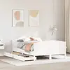 Vidaxl cadre de lit sans matelas blanc 150x200 cm bois de pin massif
