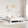 vidaXL Cadre de lit avec tiroirs blanc 180x200 cm bois de pin massif