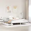 vidaXL Vidaxl Cadre De Lit Avec Tiroirs Blanc 200x200 Cm Bois Massif De Pin