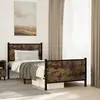 vidaXL Cadre de lit métal avec tête de lit et pied de lit 75x190 cm